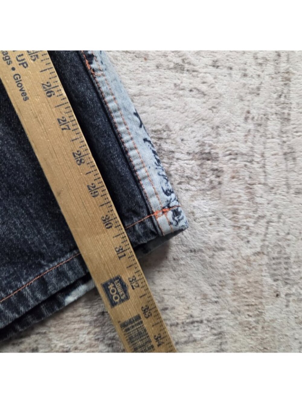 Vintage No Boundaries Jeans Mens 34x32 Snowboard Embroidered Skate Denim - Picture 4 of 6